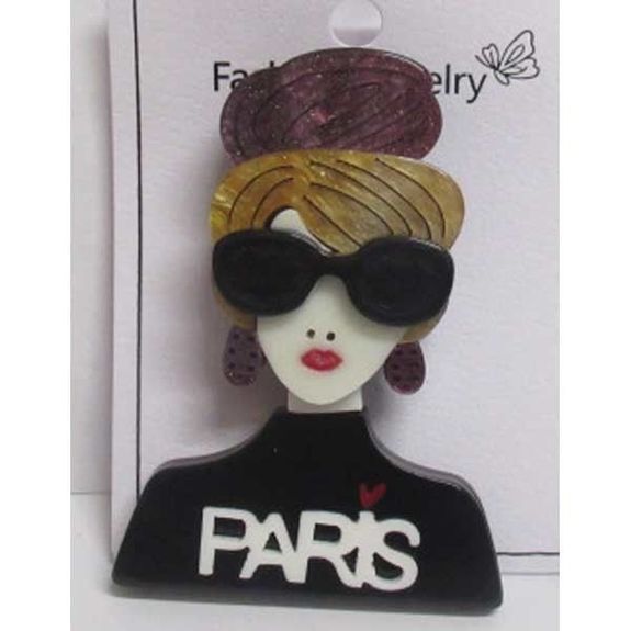 chic parisian jewelry brooch