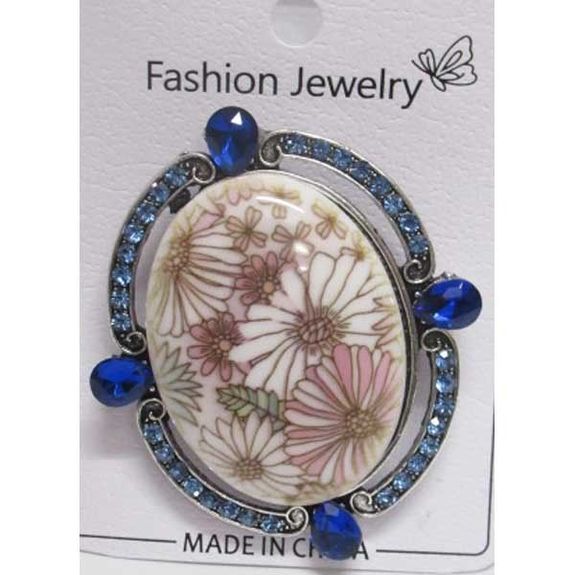 grandmother flower cameo brooch