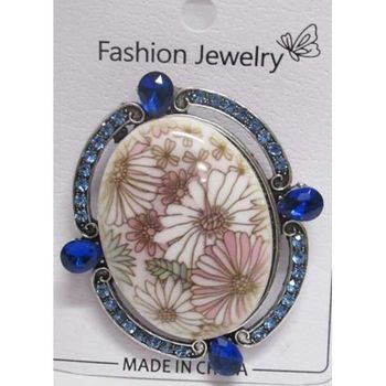 grandmother flower cameo brooch