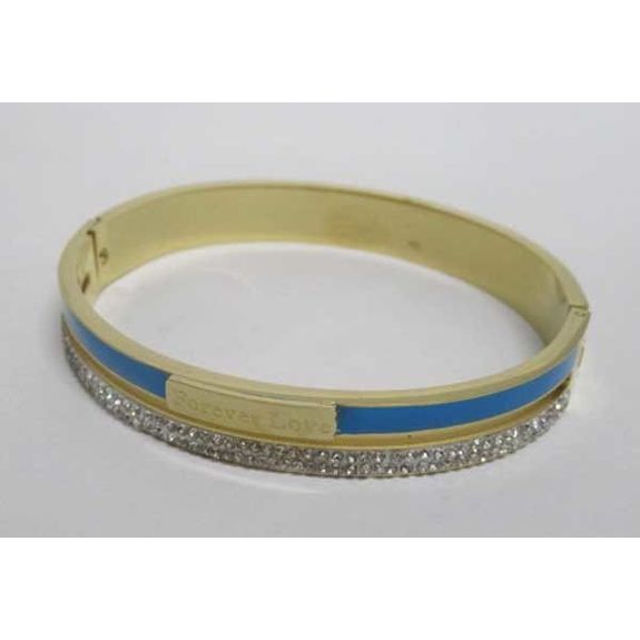 Bracelet Plaqué Or 18 Carats Avec Breloque œil Protecteur Et Strass Bleu - Lot De 2 - Cadeau Idéal - 9