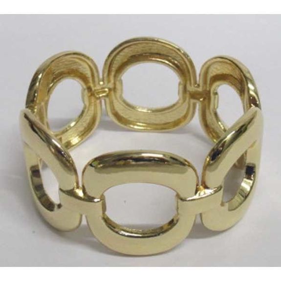 gold washer cuff bracelet