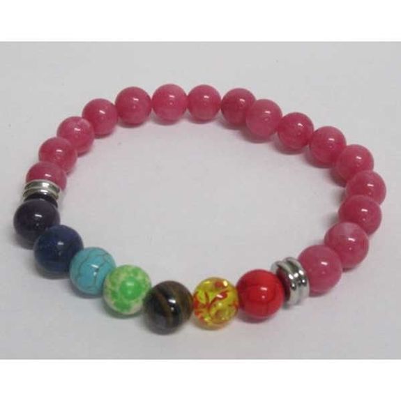 bracelet agate rose chakra