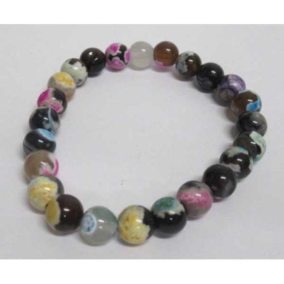 black gradient stone bracelet