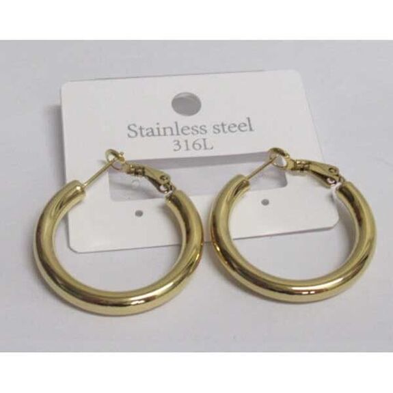 bijoux boucles d'oreilles petites creoles acier
