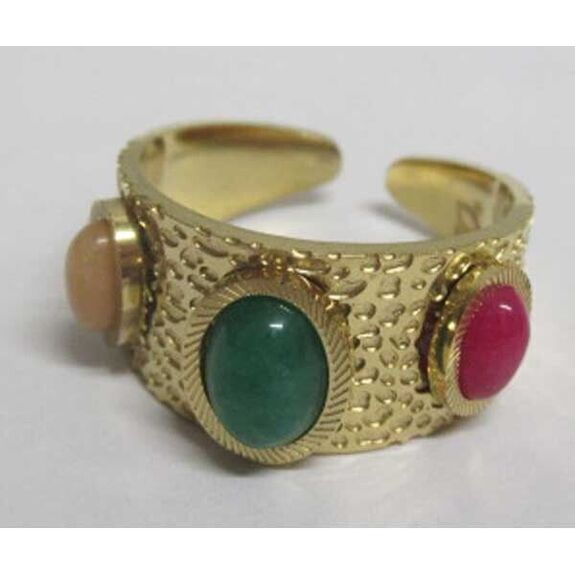 jewelry open ring crystal color