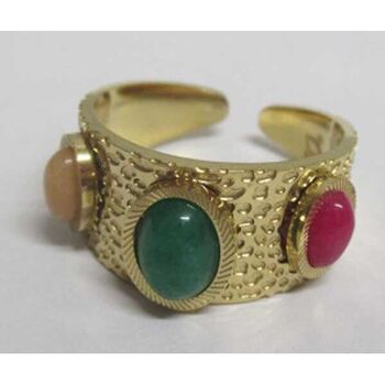 jewelry open ring crystal color