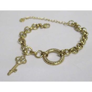 bracelet bijoux cercle strass avec cle pendant