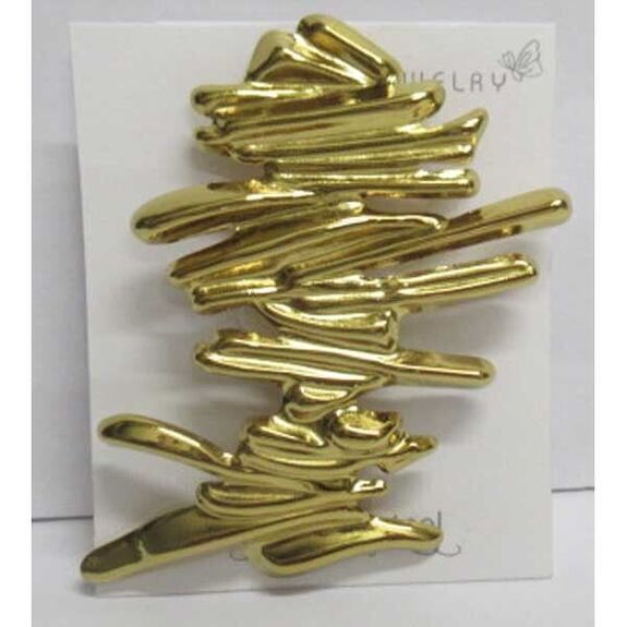 bijoux broche tableau colline acier dore