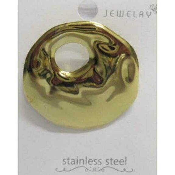 broche bijou palette peintre acier doré femme