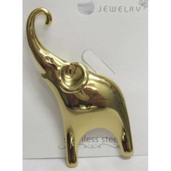 elephant brooch jewelry trunk in the air
