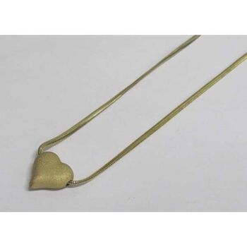 bijoux pendentif coeur plein acier