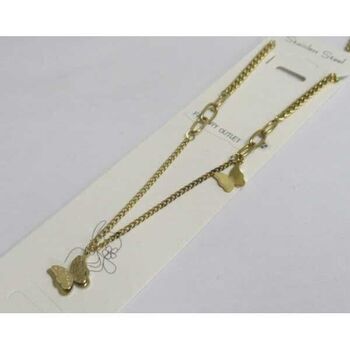 steel butterfly pendant mesh chain
