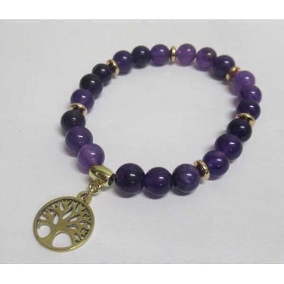 bijoux amethyste arbre de vie