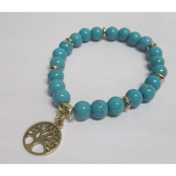 turquoise tree of life bracelet