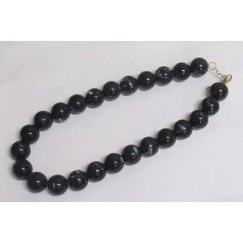 Black ball necklace jewelry