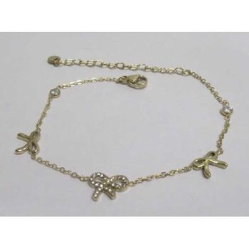 bracelet acier noeud papillon charm s