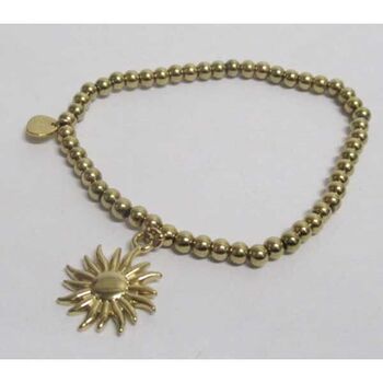 elastic steel bracelet with sun pendant balls