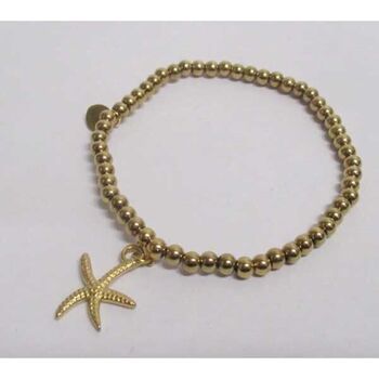 elastic steel bracelet with starfish pendant