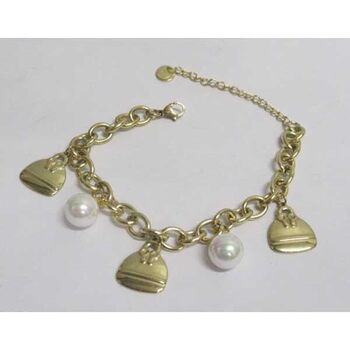 bracelet acier breloques sacs et perle