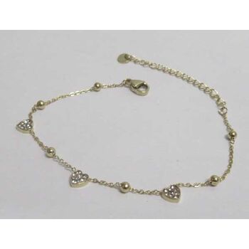 bijoux bracelet coeur strass boule breloques