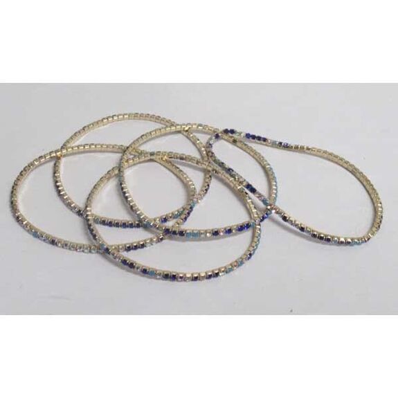 bracelet femme strass bleu degrade