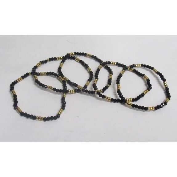 black pearl jewelry bracelet set of 5