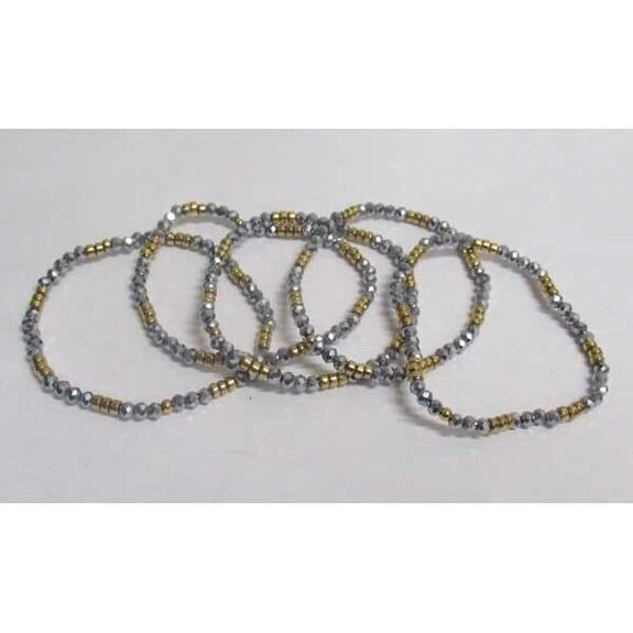 women's gray pearl bracelet