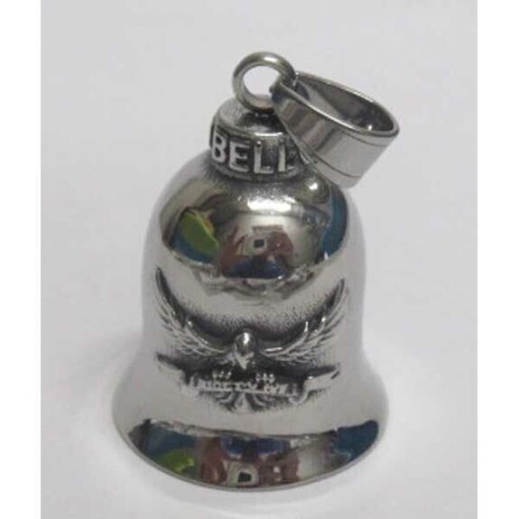 pendentif clochette aigle acier inoxydable
