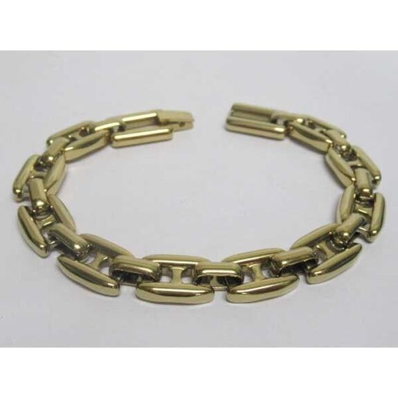 men's gold link bracelet
