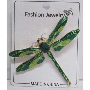 bijoux broche libellule à strass