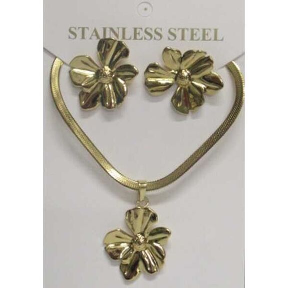 hibiscus pendant jewelry flat chain