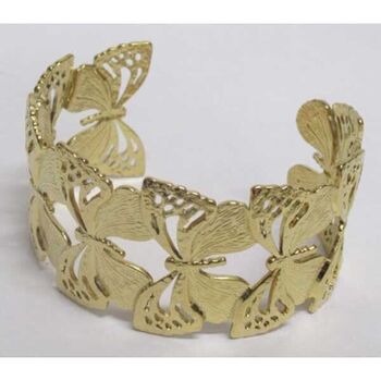 open butterfly steel bracelet