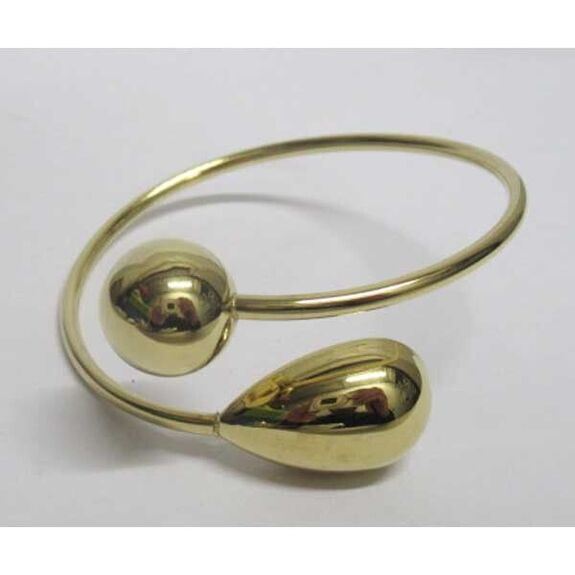 Stainless steel drop ball bracelet