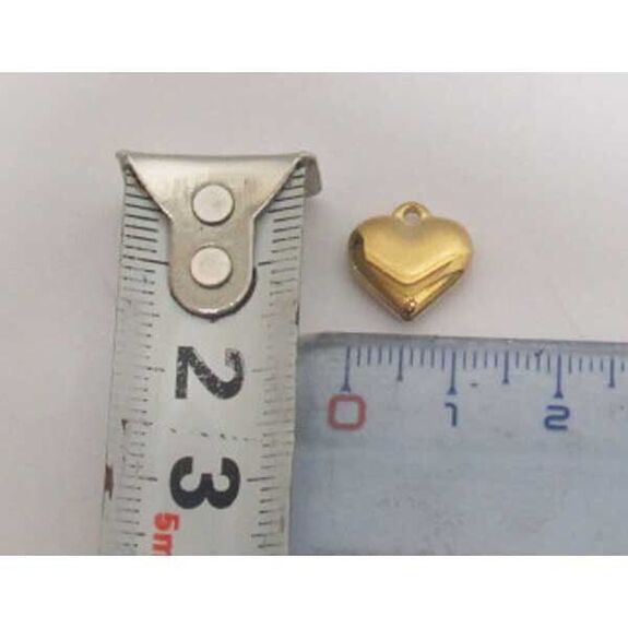 Metal heart charm