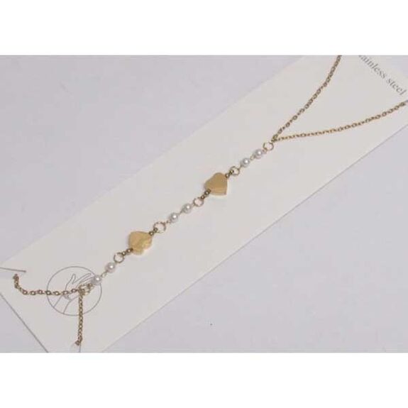 Diamond rhinestone steel hand finger bracelet