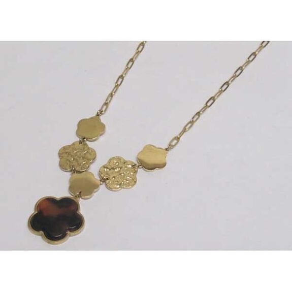 collier chaîne panthere acier