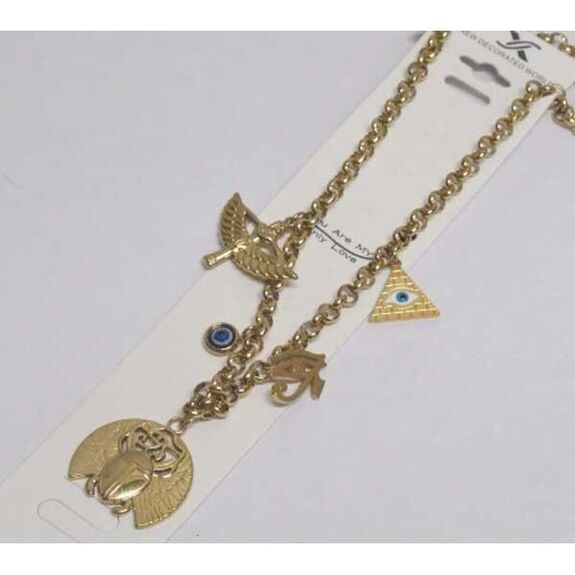 Ancient Egypt charm necklace chain