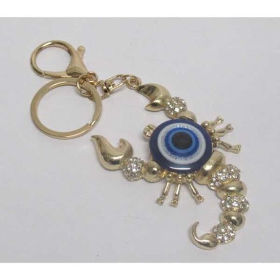 bijoux sac scorpion oeil bleu