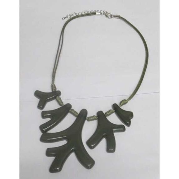 Bijoux corail resine vert