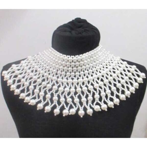 bijoux collier rivière perles