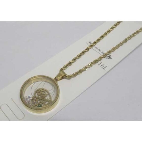 tree of life heart jewelry in steel medal
