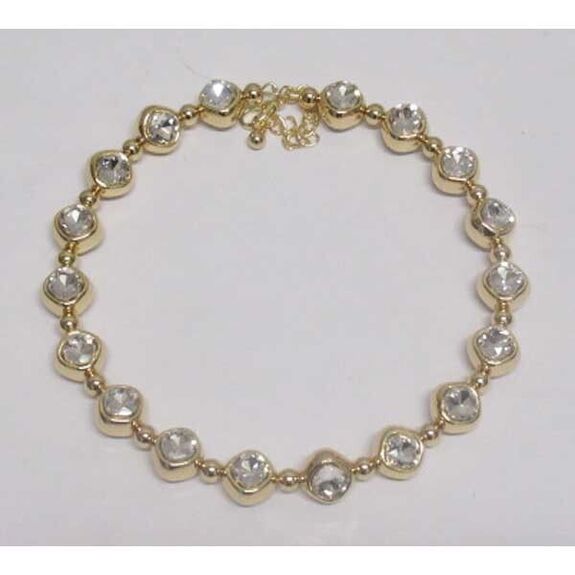 bijoux cercle cristal dore