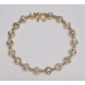 bijoux cercle cristal dore
