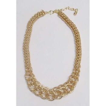 bijoux collier metal royale dorée