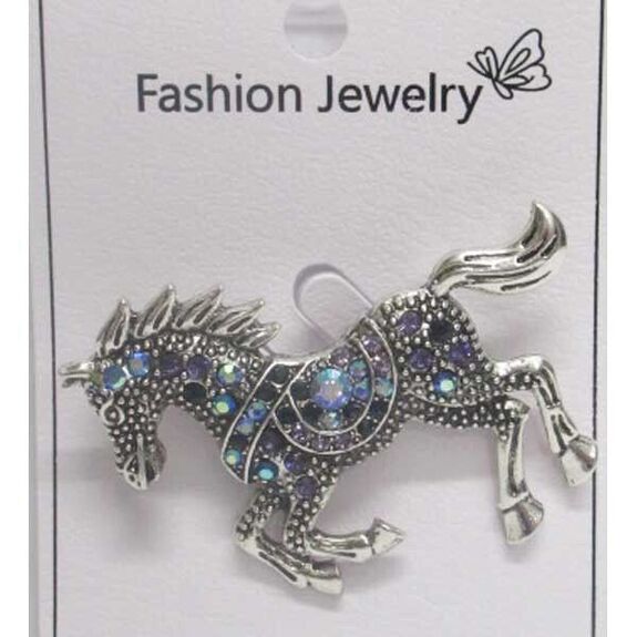 bijoux broche cheval au galop