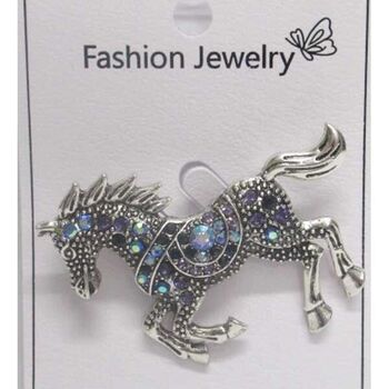 bijoux broche cheval au galop