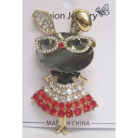 broche lapin en danseuse