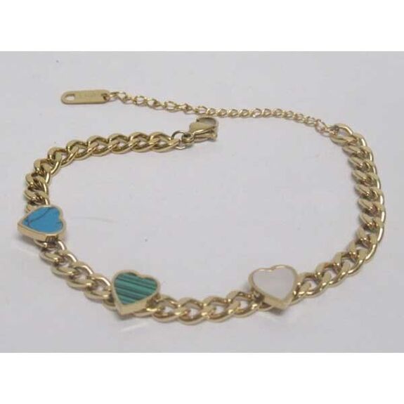 stainless steel golden ball bead bracelet