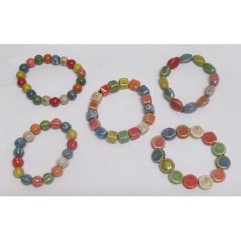 céramique bijoux bracelet formes divers