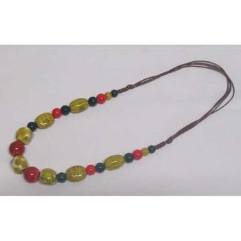 céramique bijoux collier coloris tapant